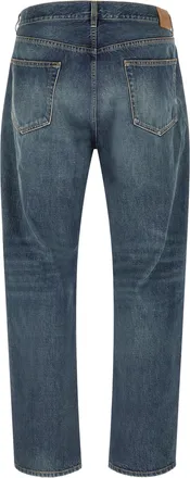 Saint Laurent Mens Blue Cotton Straight-Leg Jeans Clothing