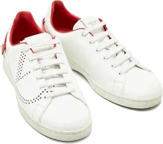 Valentino Garavani Sneakers Rockstud in pelle - Bianco