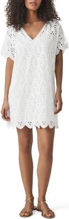 Splendid Cotton Eyelet Minidress in White at Nordstrom Rack, Size X-Small