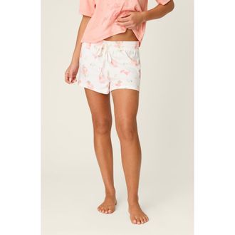 PJ Salvage Paloma Mama Pajama Shorts in Ivory at Nordstrom, Size X-Large