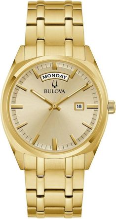 Bulova Surveyor Heren Horloge Goudkleurig 97C115