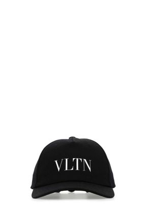 Valentino Garavani Black cotton baseball cap