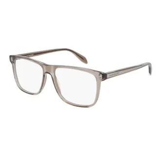Alexander McQueen AM0247O002 Square Full Rim Eyeglasses - Brown