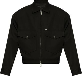 Dsquared2 Bomber in lana - Nero