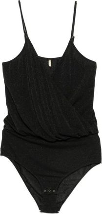 Momoni 0260 Body Lurex - Dames - Bodies - Zwart - L - Tops