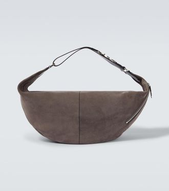 Christophe Lemaire Belted suede shoulder bag