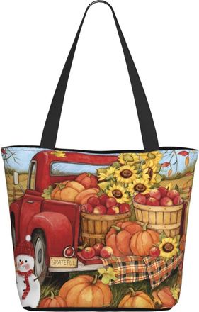AOOEDM Flower Fruit And Truck Ladies Shopping Bag 13x11x7in.The Perfect ValentineS Day Gift.It Is The Best ValentineS Day Gift For Mom, Daughter, Wife,Etc