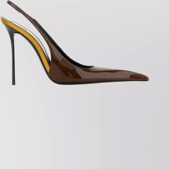 Saint Laurent pointed toe leather amalia stiletto pumps