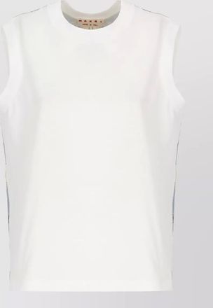 Marni sleeveless top relaxed fit floral pattern