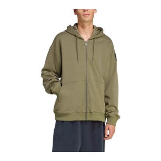 adidas EQT Reflective Full-Zip Hoodie - Heren - Sportshirts - Groen - S - Katoen - Fitness