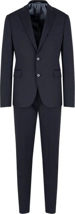Emporio Armani Abito - Heren - Business pakken - Blauw - 3XL - Kostuums