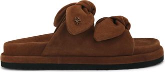 Kurt Geiger Womens Suede Reva Sandals - Camel - Size UK 6