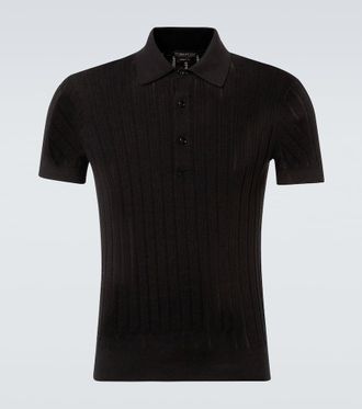 Tom Ford Cotton and silk polo shirt