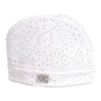 Dolce & Gabbana Embroidered DG Crystal Headwear Hat - female - Dolce & Gabbana - Accessories - White - ONE SIZE - Accessories