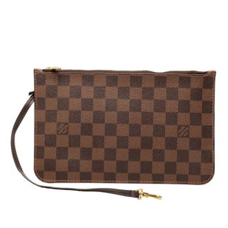 Louis Vuitton Brown Pvc Leather Pouch (Pre-Owned)