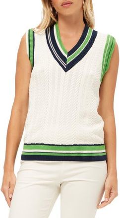 Trina Turk Seapointe 2 Sweater Vest in Whitewash Multi at Nordstrom, Size Medium