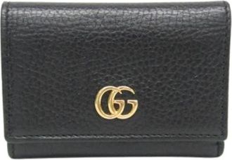 Gucci Pre-owned Leren Portemonnee - Dames - Vintage Accessoires - Zwart - ONE Size - Leer - Vintage