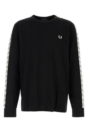 Fred Perry Fp Taped Long Sleeve T Shirt