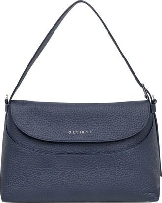 Orciani Nana pebble-leather shoulder bag - Blue