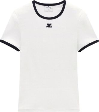 Courrèges Dames, Tops, Wit, Maat: XS Katoen