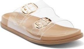 Top Moda Daniela Clear Double Strap Slide Sandal in Clear Tpu at Nordstrom Rack, Size 6.5