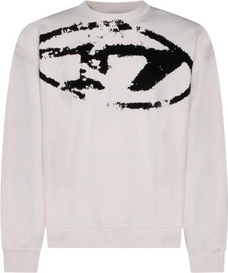 Diesel Sweatshirt - Heren - Sweatshirts - Wit - S - Hoodies & sweatvesten