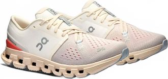 On Womens Cloud X4 Sneaker In Ivory/ Salmon