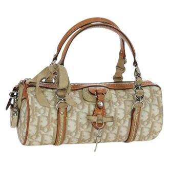 Dior Pre-owned Handbags, female, Beige, Size: ONE SIZE Pre-owned Plastic Hand Bag