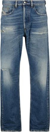 Diesel Straight Jeans, male, Blue, Size: W29 L30 Blue Regular 2010 D-Macs Jeans