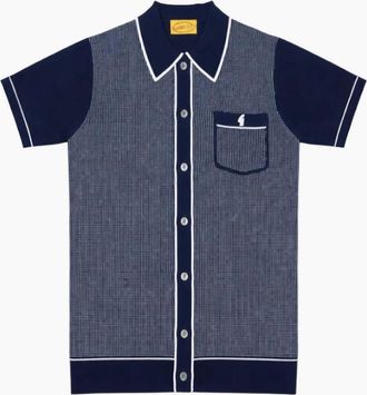 Gabicci Vintage 1973 Mens Gabicci Vintage Lello Navy Polo Shirt - Size: 42