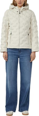 s.Oliver Steppjacke S.OLIVER, Damen, Gr. 34, sanftes wei&szlig;, Steppware, Obermaterial: 100% Polyester, unifarben, tailliert h&uuml;ftbedeckend, Rundhals, Jacken Steppj