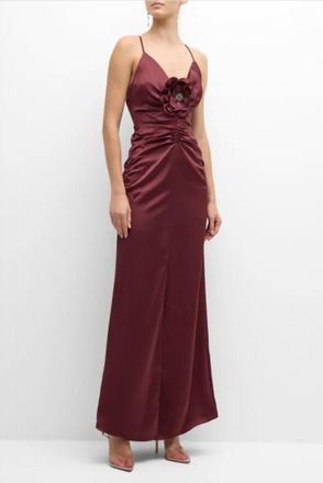 Ramy Brook Lena Gown In Red