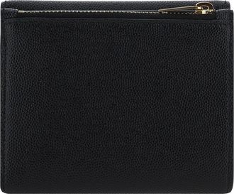 Saint Laurent Womens Calfskin Wallet Nero Calf Leather Bos Taurus