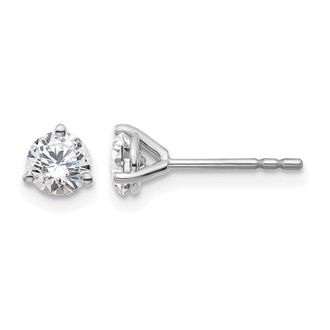 Diamond2Deal 14k Gold 2/3 ct Round Lab Grown Diamond Stud Earrings VS Clarity, D-E Color