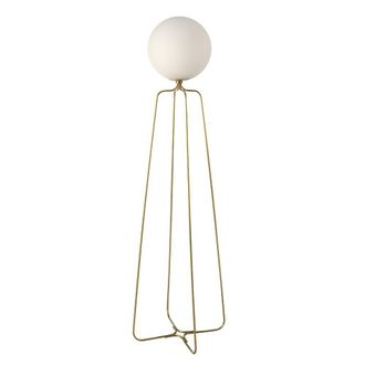 Angel Cerd&aacute; Floor Lamp, Gold Steel & White Glass, 170 cm