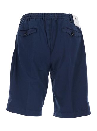 Pantaloni Torino Cotton-Linen Blend Shorts - Navy