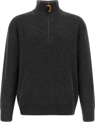 J.W.Anderson Grey Half Zip Sweater