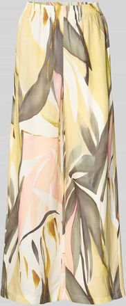 Raffaello Rossi Raffaello Rossi Wide Leg Stoffhose im Allover-Look Modell LIZETT in GELB, Gr&ouml;&szlig;e 32