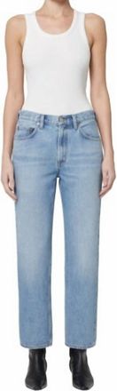 A Gold E Valen Mid Rise Straight Jean In Harmonic