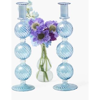 Mrs. Alice Camille Candle Holders in Blue at Nordstrom