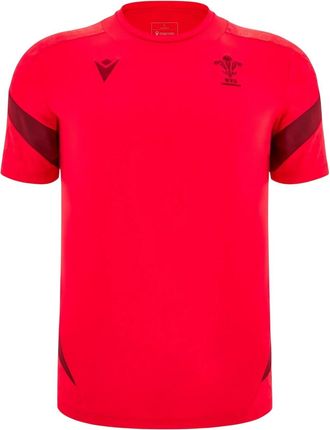 Macron Unisex rugby-shirt voor volwassenen, maat 25/26, Wales RU (Rood)