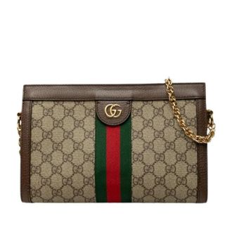 Gucci Pre-owned Ophidia Crossbody Bag - Dames - Vintage Schoudertas - Beige - ONE Size - Vintage