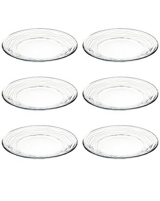 Barski European Lead-Free Crystalline Dinner Plates Set Of 6