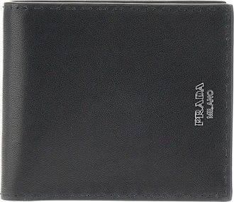 Prada Antique nappa leather bi-fold wallet Man One Size