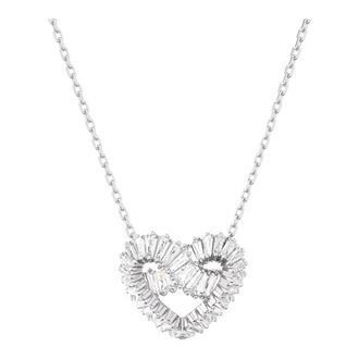 Swarovski Ketting Vrouwen Matrix Hanger Hart Wit 5647924 - Dames - Kettingen - Grijs - ONE Size - Accessoires