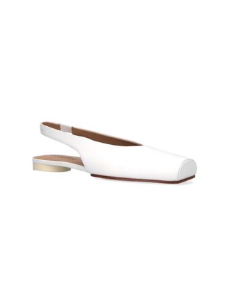 Maison Margiela Womens Flat Shoes White Upper: Ovine Leather