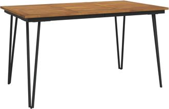 vidaXL Mesa De Jard&iacute;n Con Patas En U Madera Maciza Acacia 148x80x75 Cm Vidaxl