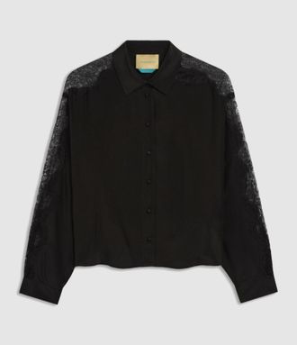 Momoni Chemise Soie Vetra Nero