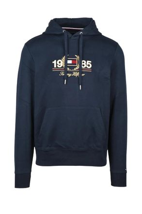 Tommy Hilfiger Blue Cotton Polyester Hoodie
