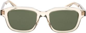 Gucci Vierkante Zonnebril - unisex - Accessoires - Beige - Maat: ONE Size